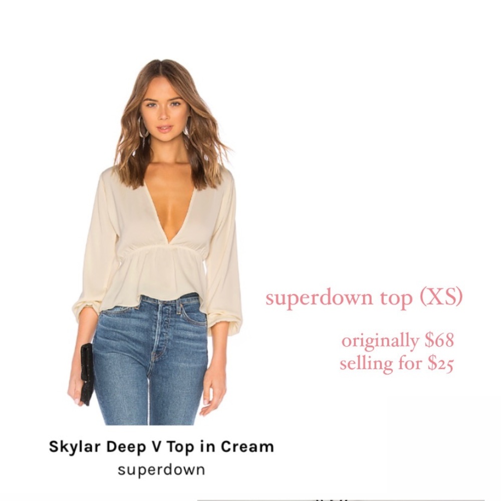 superdown Skylar Deep V Top